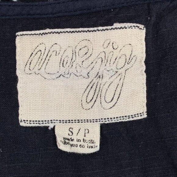 Ace & Jig Women's Black Metallic Long Sleeve Oversized Tunic Shirt Size Small - Picture 11 of 12